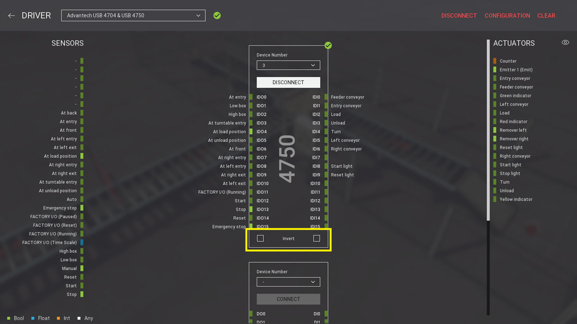 inverting inputs/outputs