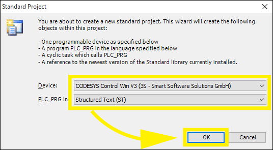 select project device